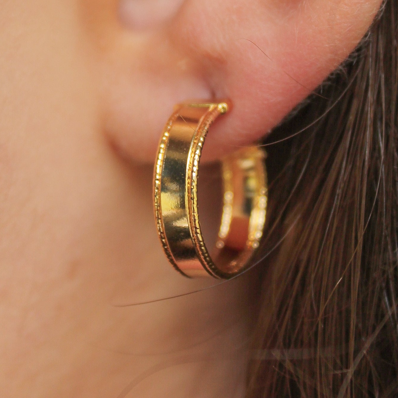 Brinco Argola Chapada