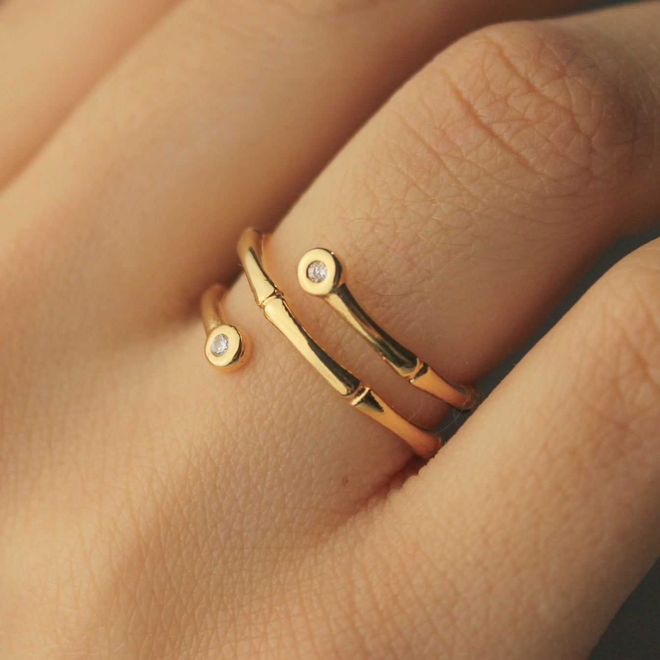 Anel Caracol Zircônia