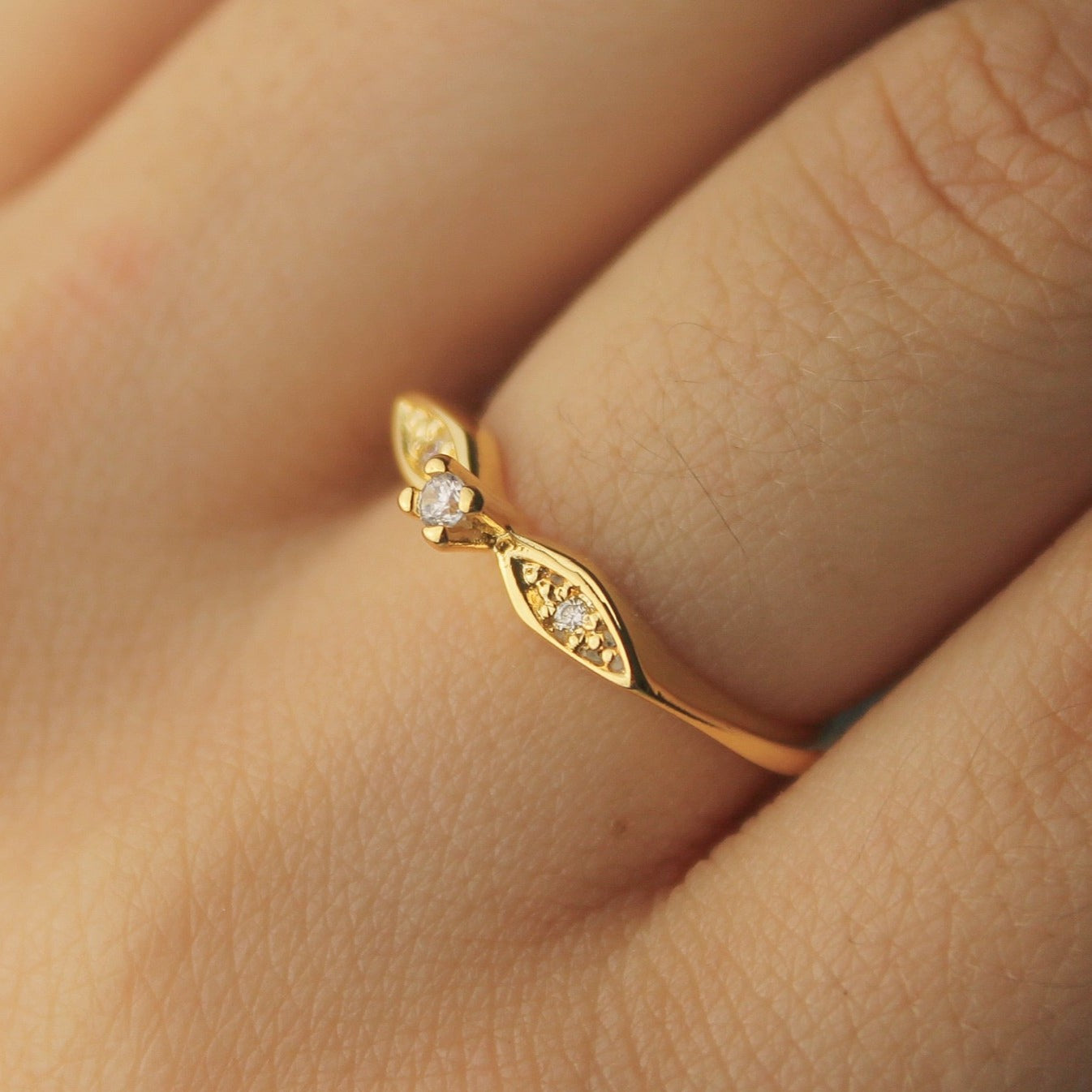 Anel Solitário Mini Zircônia