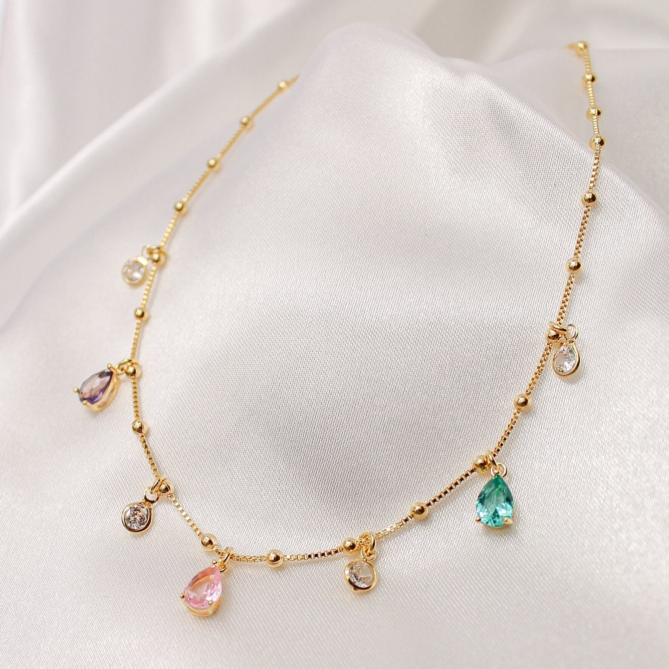 Choker Bolinha Gota Colors